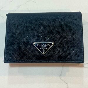 Prada Bi-fold wallet WC-21505 black leather